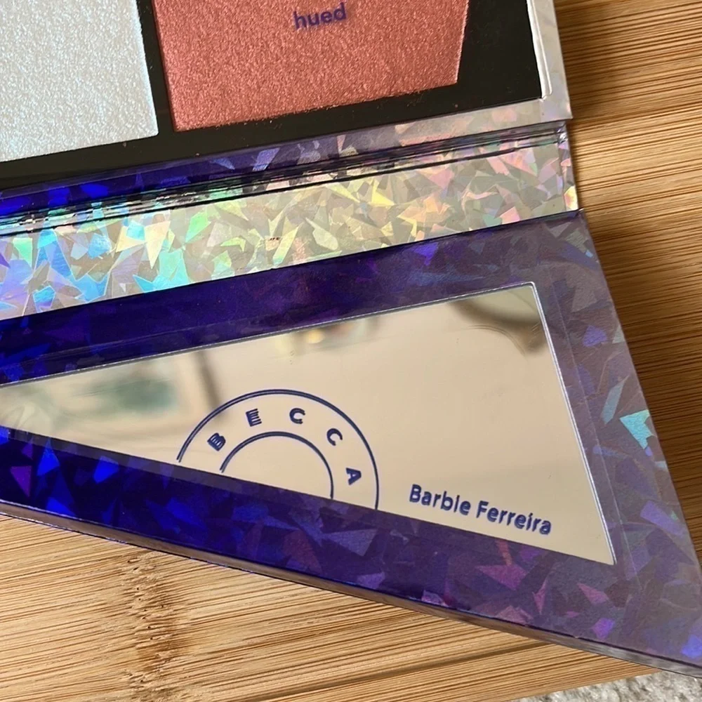 Brand New BECCA X Barbie Ferreira Prismatica Face & Eye Palette Highlight Blush